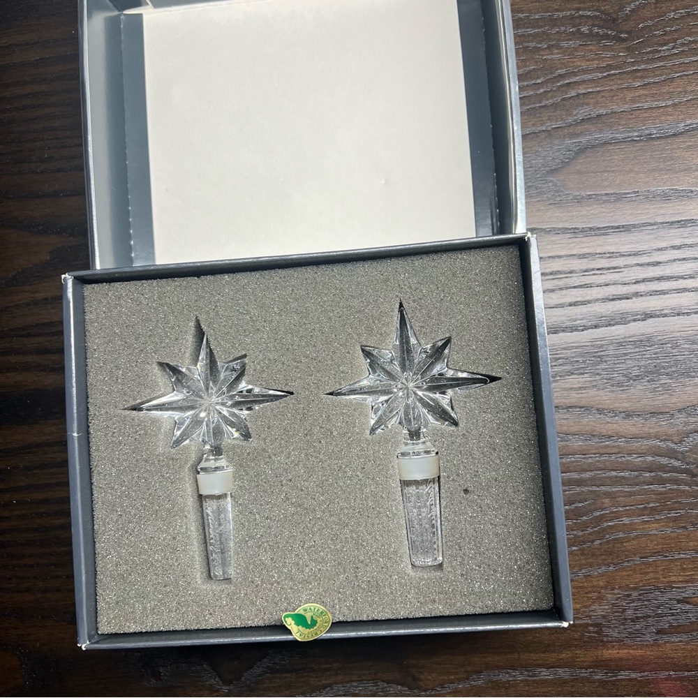 Waterford crystal bottle stopper 2 set
